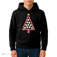 Christmas Breakfast Tree Bacon And Eggs Kids Hoodie thumb 4