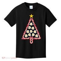 Christmas Breakfast Tree Bacon And Eggs Kids T-Shirt thumb 0