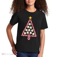 Christmas Breakfast Tree Bacon And Eggs Kids T-Shirt thumb 2