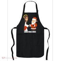 Christmas Bros Jesus And Santa Apron thumb 0