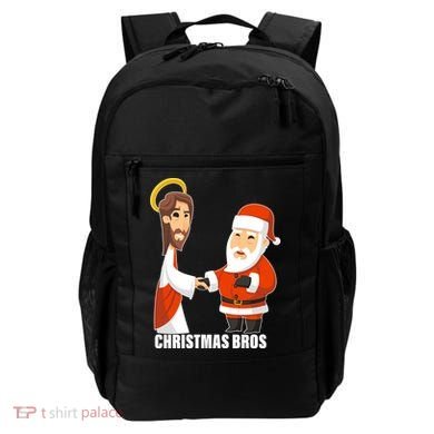 Christmas Bros Jesus And Santa Backpack