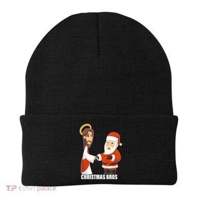 Christmas Bros Jesus And Santa Beanie