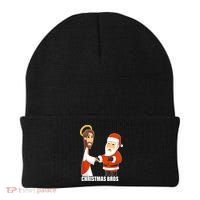 Christmas Bros Jesus And Santa Beanie thumb 0