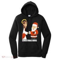 Christmas Bros Jesus And Santa Women's Hoodie thumb 0