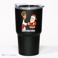 Christmas Bros Jesus And Santa Tumbler thumb 0