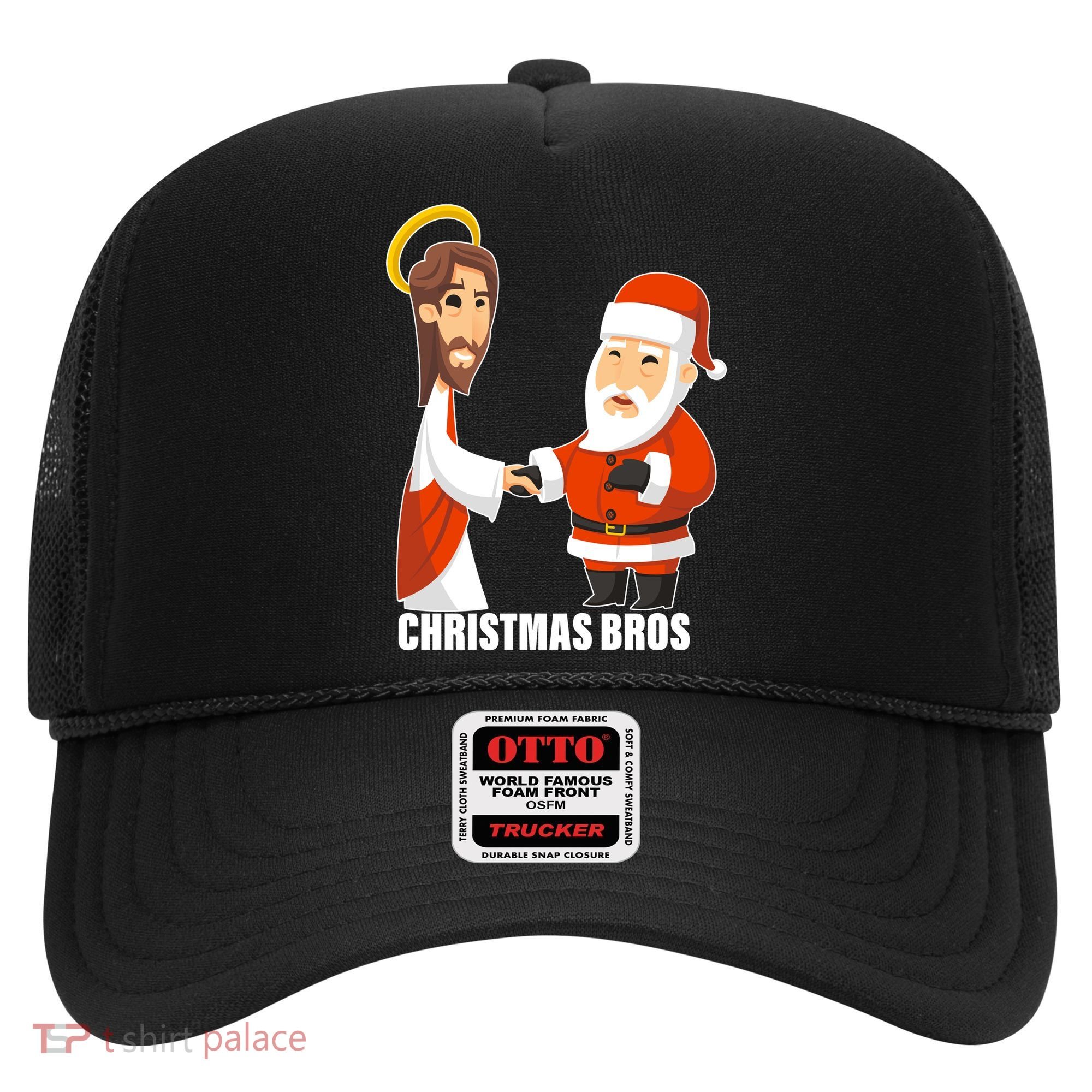 Christmas Bros Jesus And Santa Hat