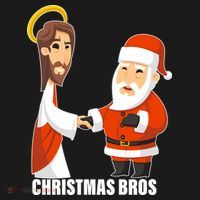 Christmas Bros Jesus And Santa Tote Bag thumb 4