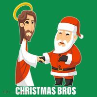 Christmas Bros Jesus And Santa Toddler Hoodie thumb 2