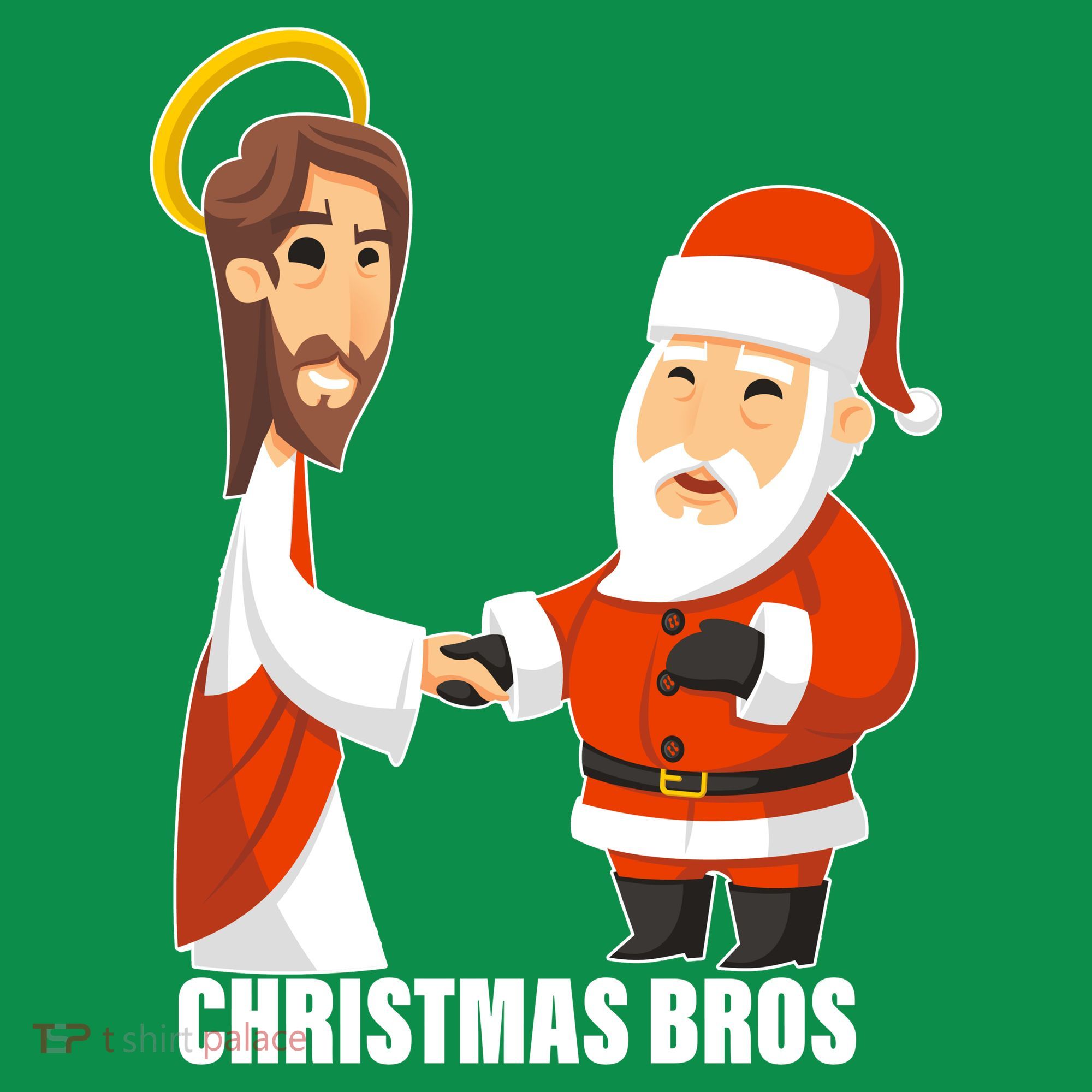 Christmas Bros Jesus And Santa Toddler Hoodie