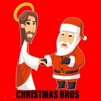 Christmas Bros Jesus And Santa Santa Hat thumb 1