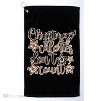 Christmas Calories Don't Count  Golf Towel thumb 0