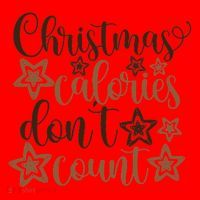 Christmas Calories Don't Count  Santa Hat thumb 1