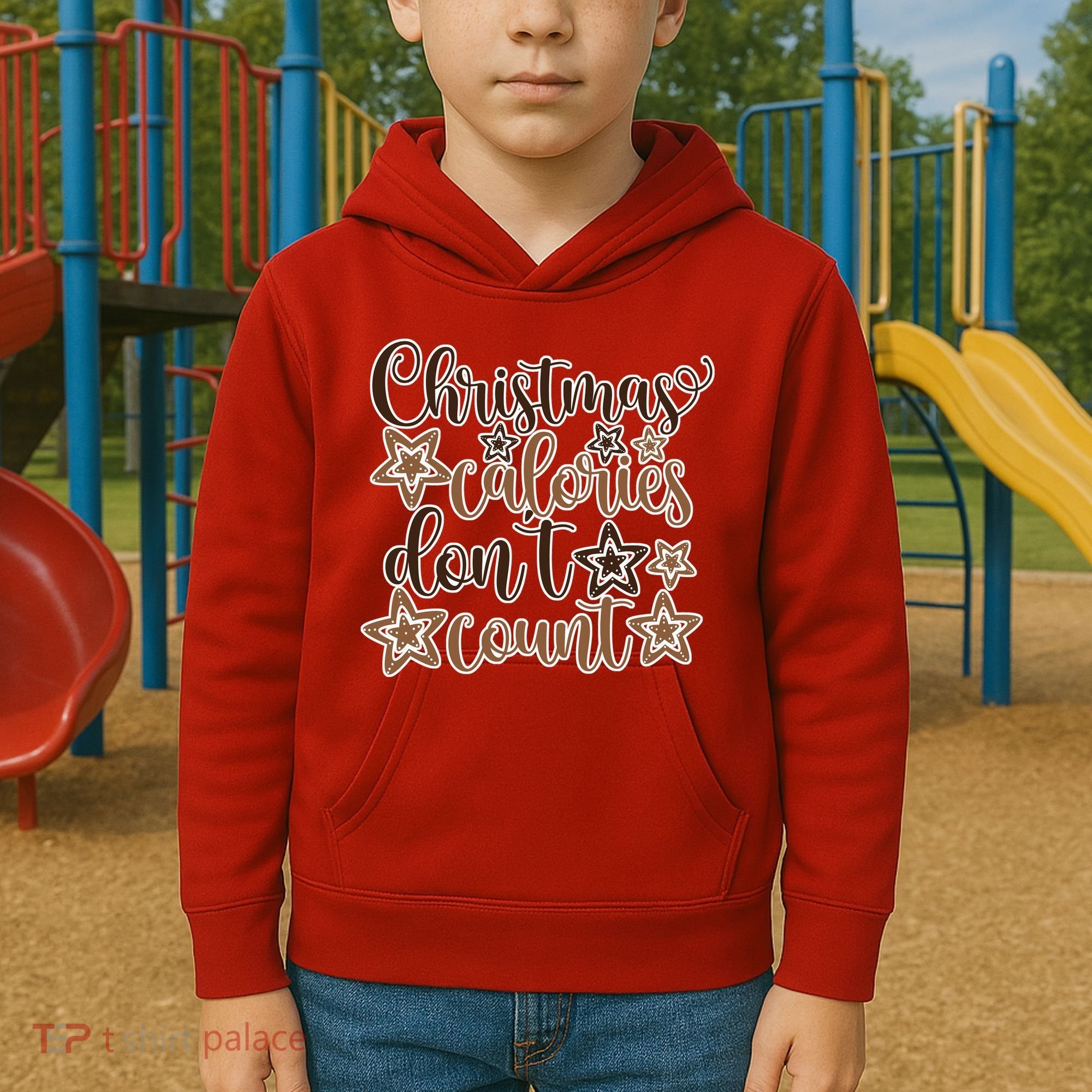 Christmas Calories Don't Count  Kids Hoodie