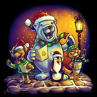 Christmas Carolers Backpack thumb 2