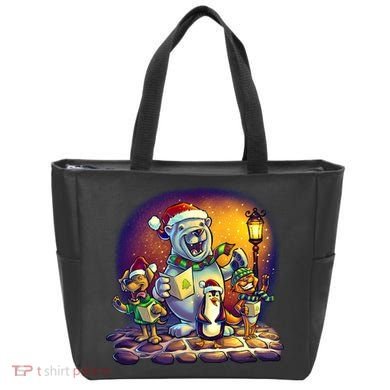 Christmas Carolers Tote Bag