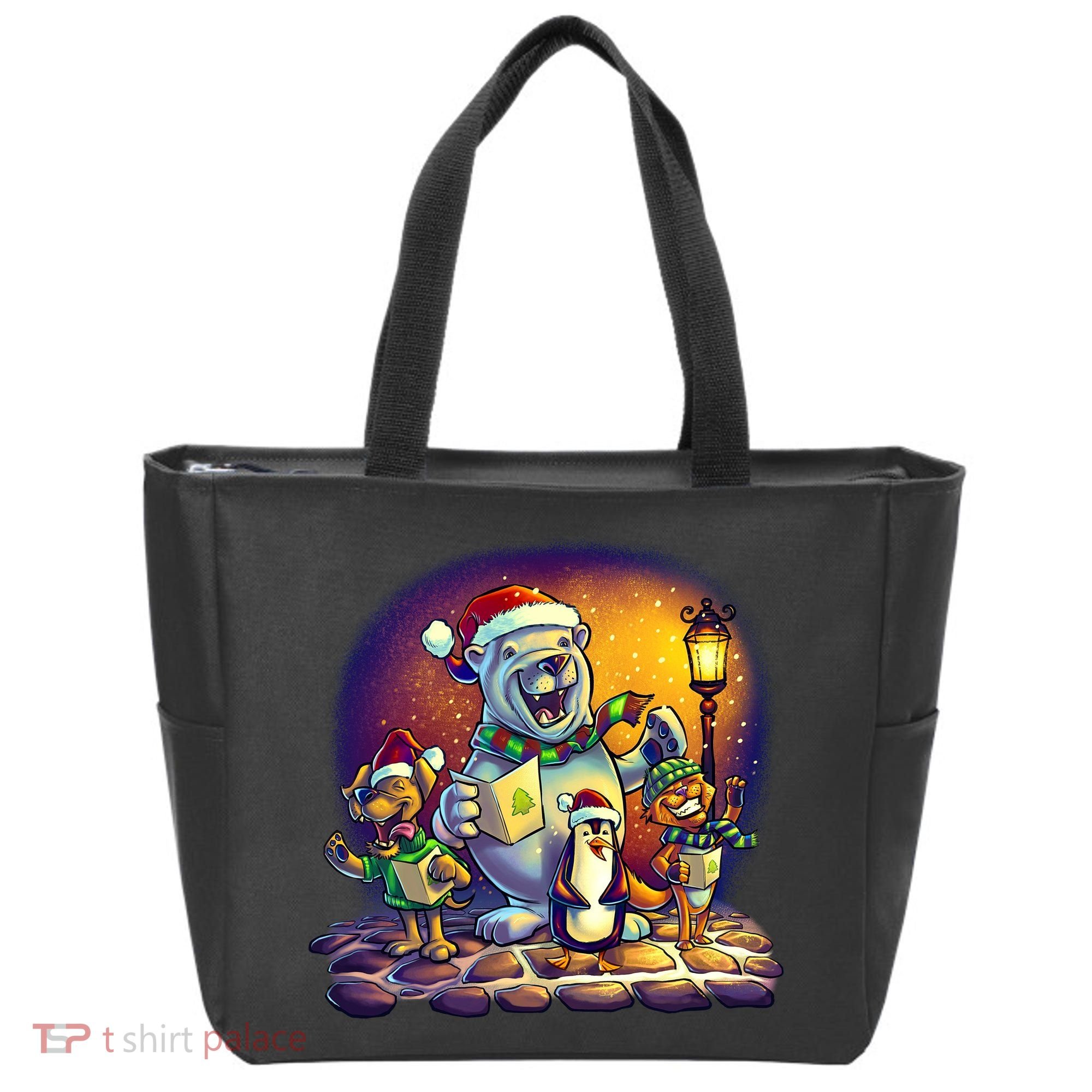 Christmas Carolers Tote Bag