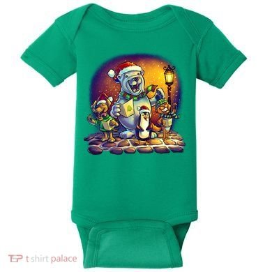 Christmas Carolers Baby Bodysuit