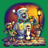 Christmas Carolers Toddler Hoodie thumb 2