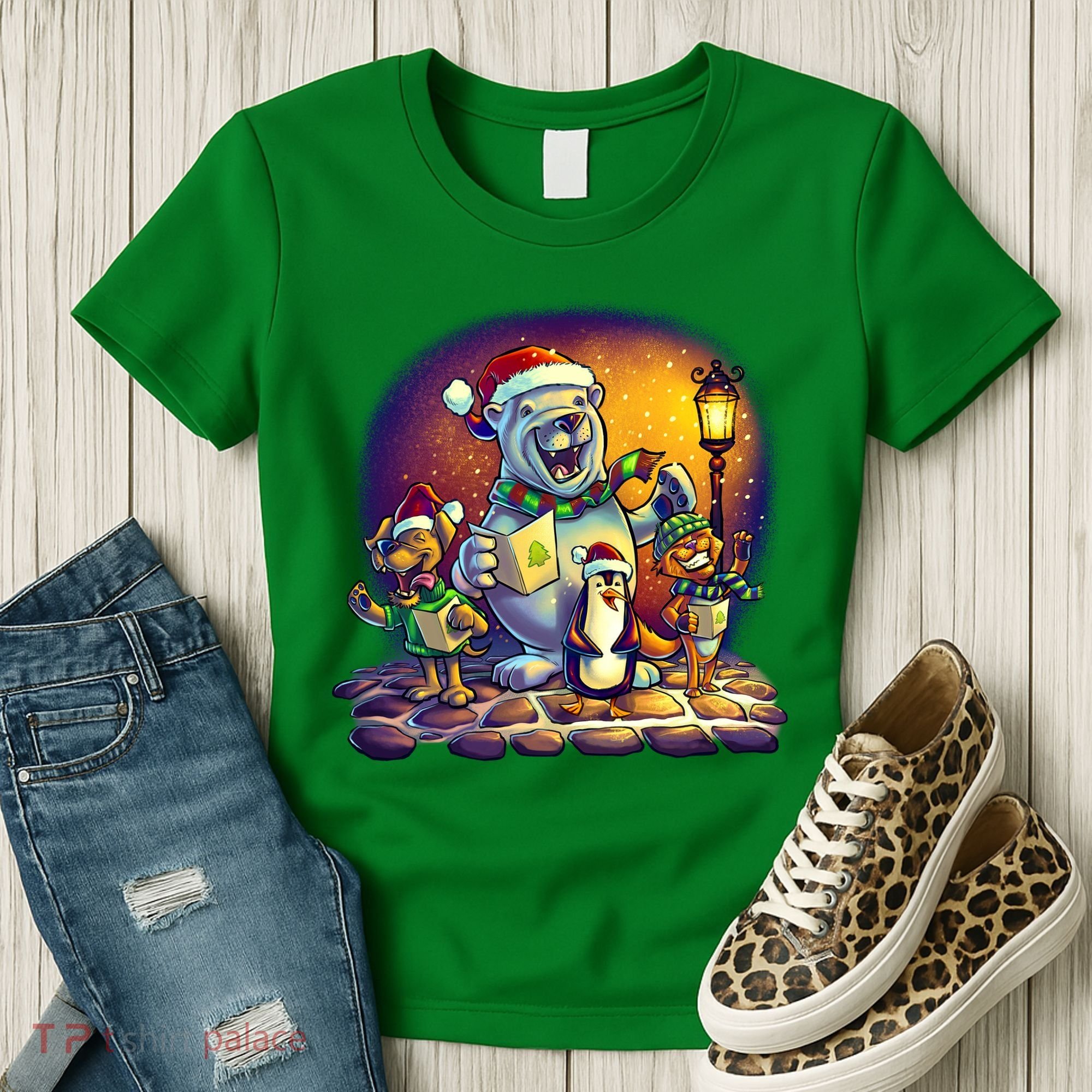 Christmas Carolers Women's T-Shirt