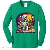 Christmas Carolers Kids Long Sleeve Shirt thumb 0