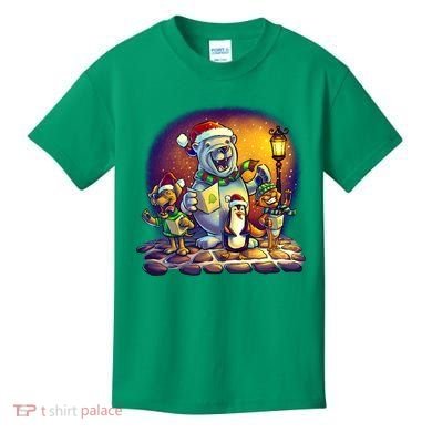 Christmas Carolers Kids T-Shirt