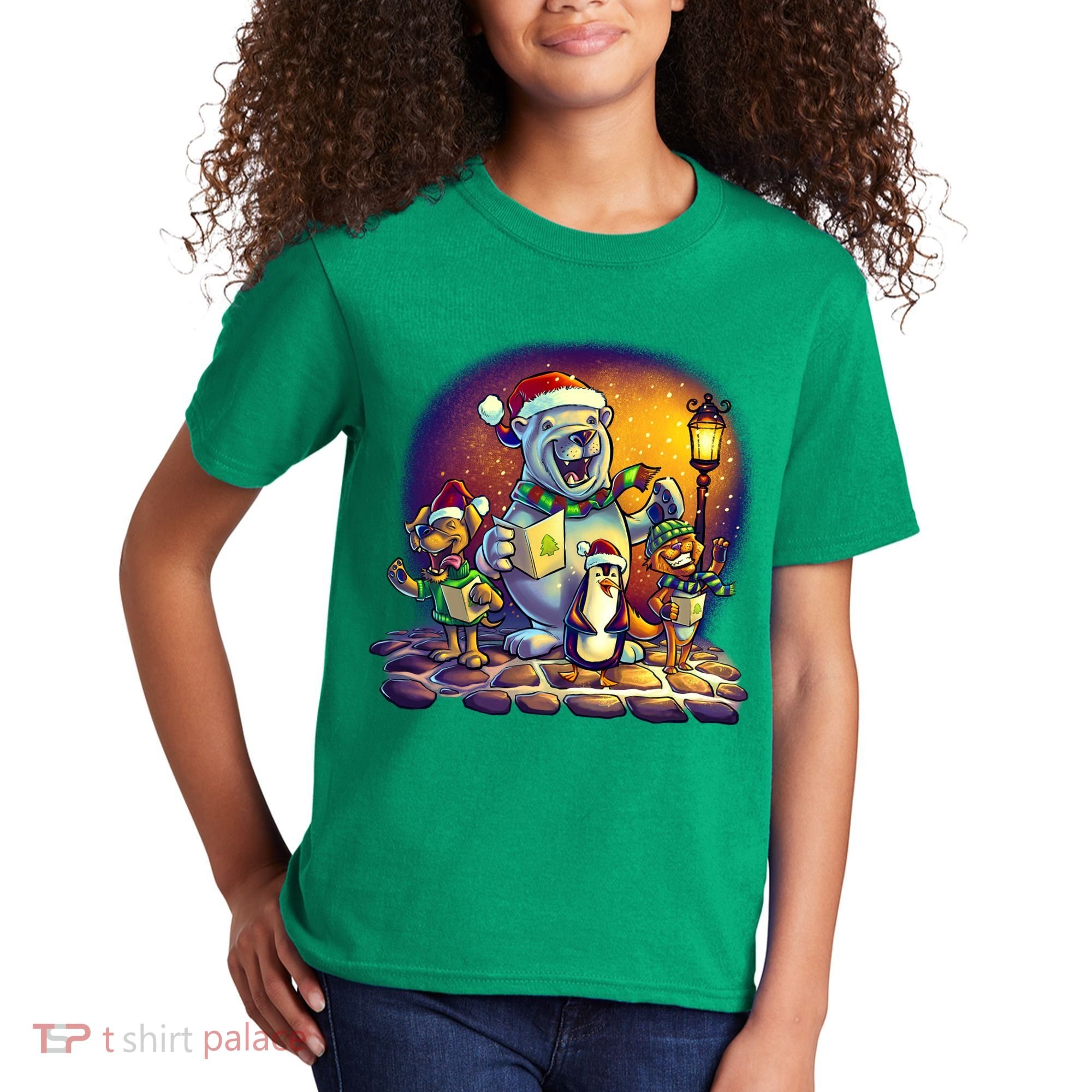 Christmas Carolers Kids T-Shirt