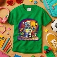Christmas Carolers Kids T-Shirt thumb 3