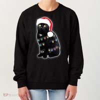 Christmas Cat Lights Women's Sweatshirt thumb 0
