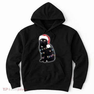 Christmas Cat Lights Hoodie