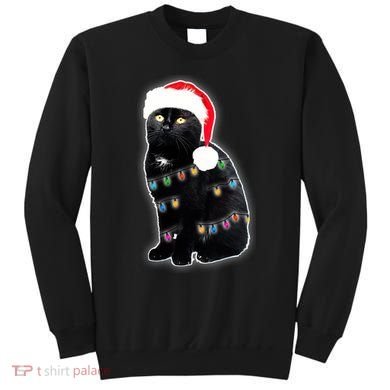 Christmas Cat Lights Sweatshirt