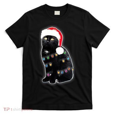 Christmas Cat Lights T-Shirt