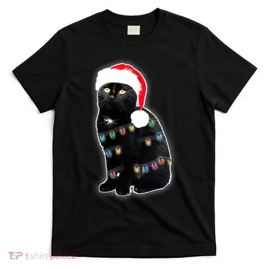 Christmas Cat Lights T-Shirt