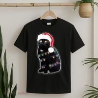 Christmas Cat Lights T-Shirt thumb 2