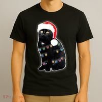 Christmas Cat Lights T-Shirt thumb 3