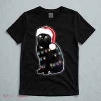 Christmas Cat Lights T-Shirt thumb 5