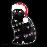 Christmas Cat Lights T-Shirt thumb 7