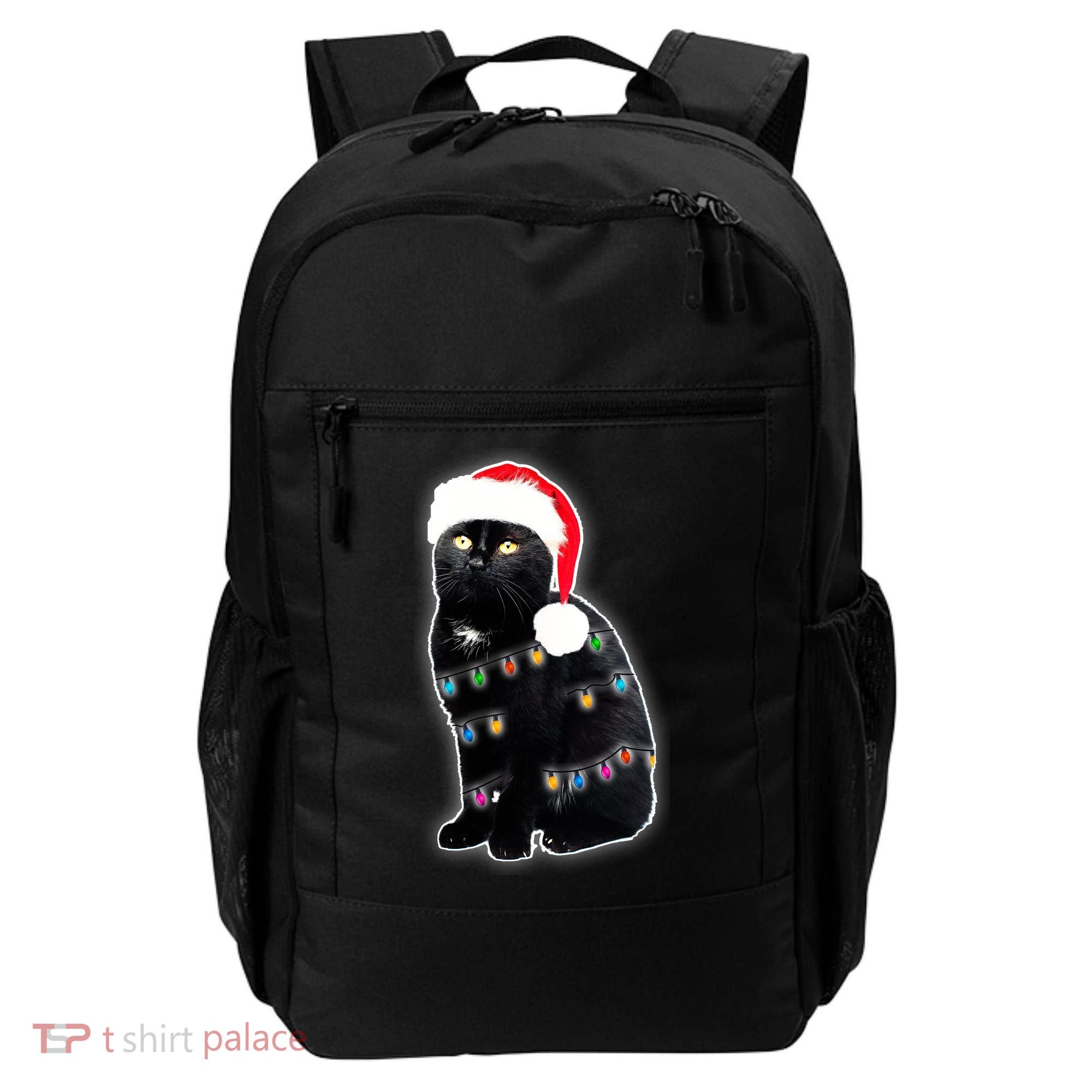 Christmas Cat Lights Backpack