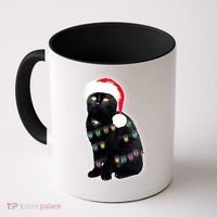 Christmas Cat Lights Coffee Mug thumb 0