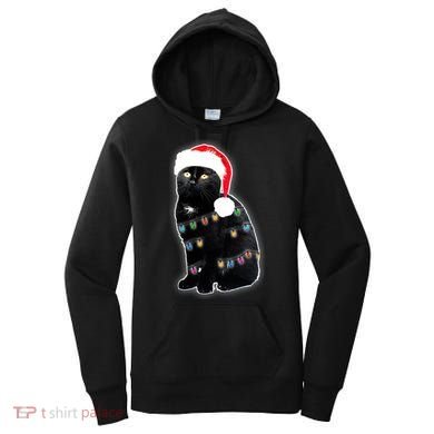 Christmas Cat Lights Women's Hoodie
