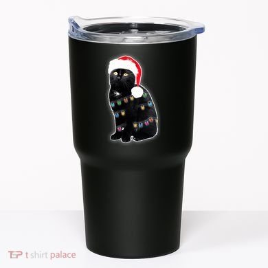 Christmas Cat Lights Tumbler