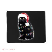 Christmas Cat Lights Mousepad thumb 0
