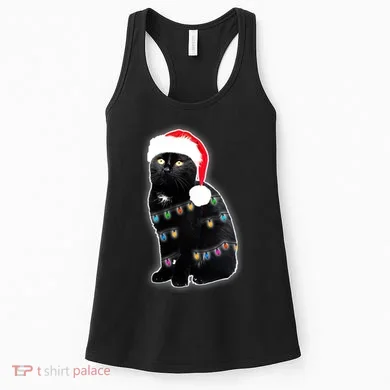 Christmas Cat Lights Women's Tank Top