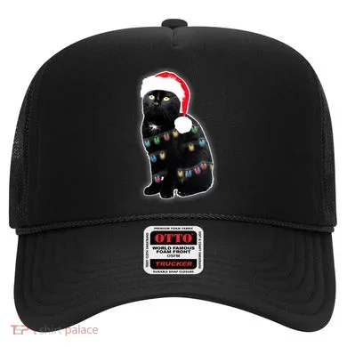 Christmas Cat Lights Hat
