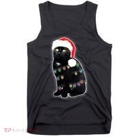 Christmas Cat Lights Tank Top thumb 0