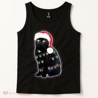 Christmas Cat Lights Tank Top thumb 2