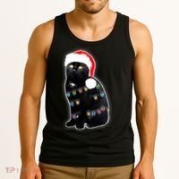 Christmas Cat Lights Tank Top thumb 3