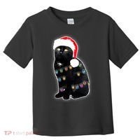 Christmas Cat Lights Toddler T-Shirt thumb 0