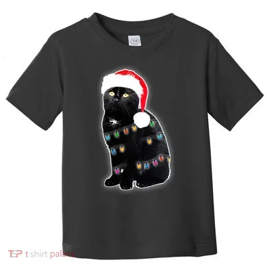 Christmas Cat Lights Toddler T-Shirt