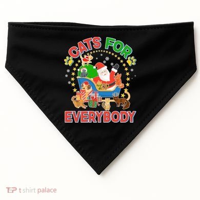 Christmas Cats For Everybody USA-Made Doggie Bandana