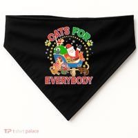 Christmas Cats For Everybody USA-Made Doggie Bandana thumb 0